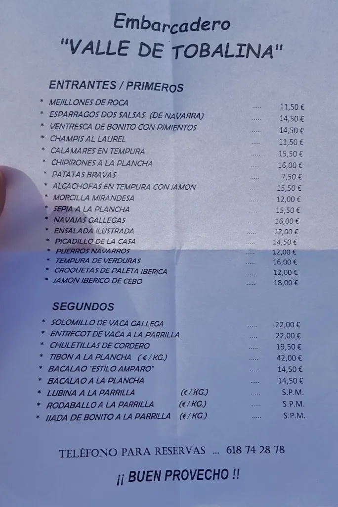 Menu_Bar Restaurante Embarcadero Valle de Tobalina_Partido de la Sierra en Tobalina_image_2