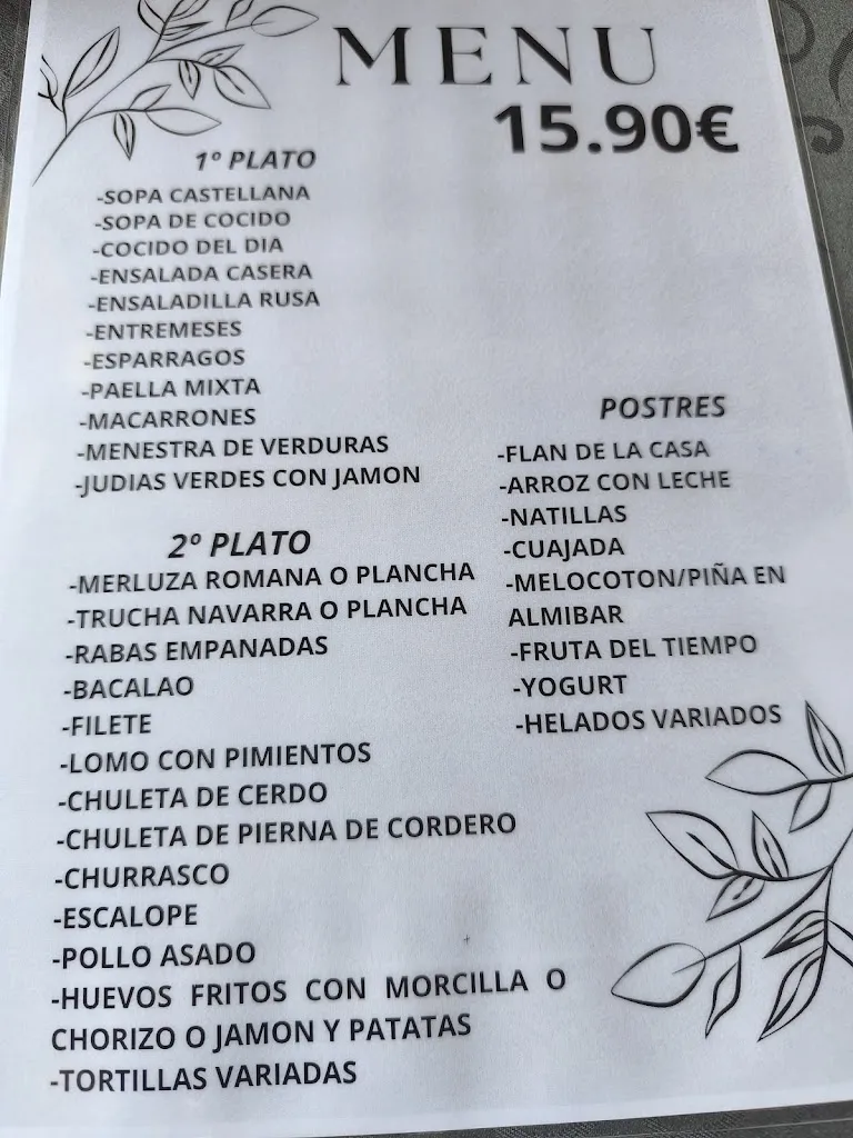 Menü_Restaurante Pancorbo_Pancorbo_Bild_3