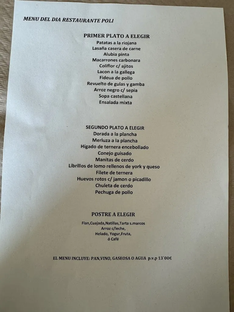 Menu_Bar Restaurante Poli_Pancorbo_immagine_4