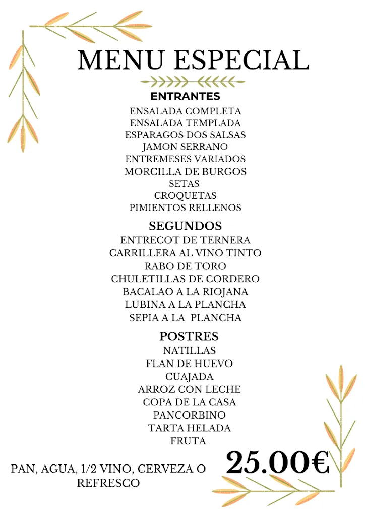 Menu_Hostal Pancorbo_Pancorbo_immagine_1