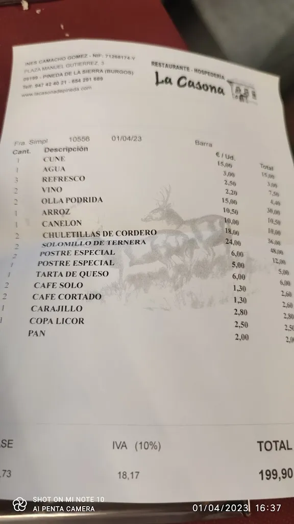 Menu_Restaurante la Casona_Pineda de la Sierra_image_1