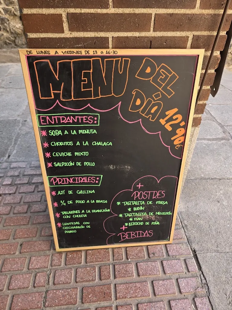 Menü_La Bajada Street Food - Ópera - Madrid Centro - Restaurante Peruano_Sobrado_Bild_3