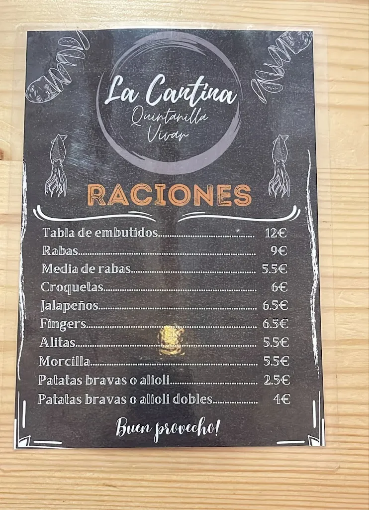 Menu_La Cantina Quintanilla Vivar_Quintanilla del Agua y Tordueles_image_1