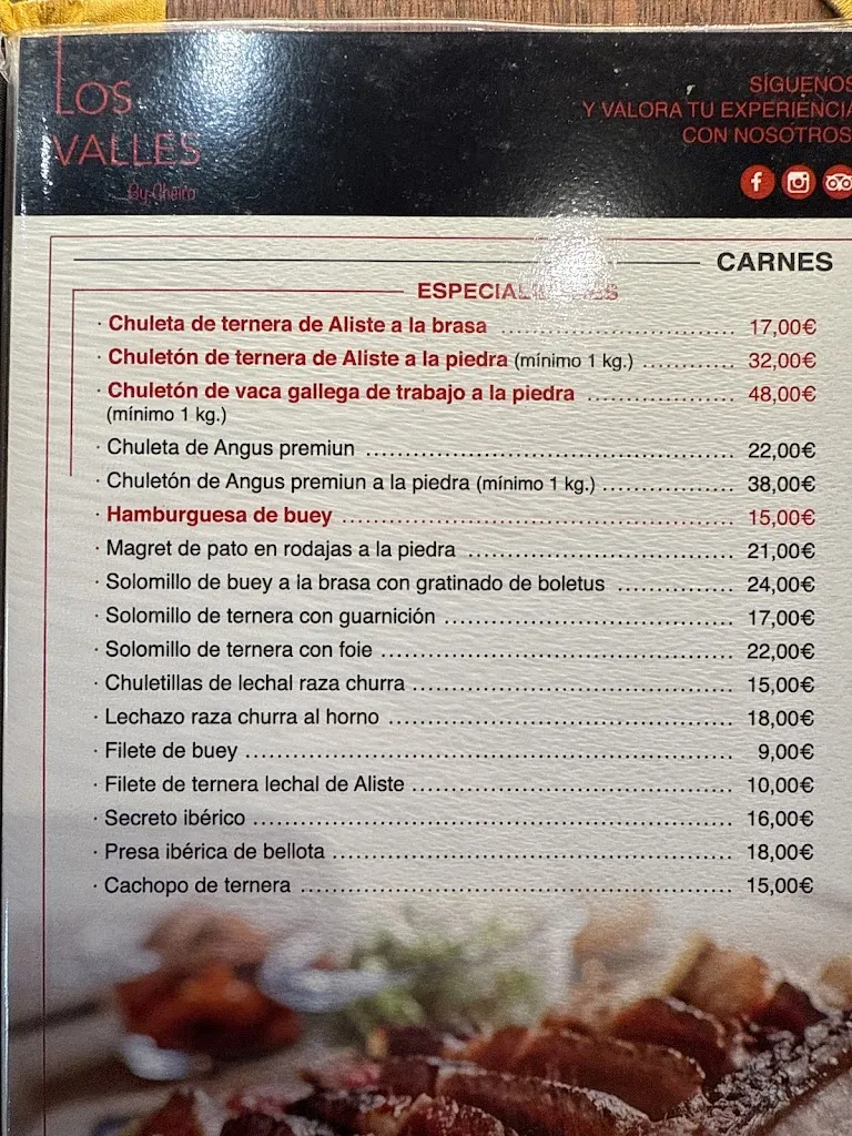 Menü_Restaurante Los Valles_Quintanillas Las_Bild_4