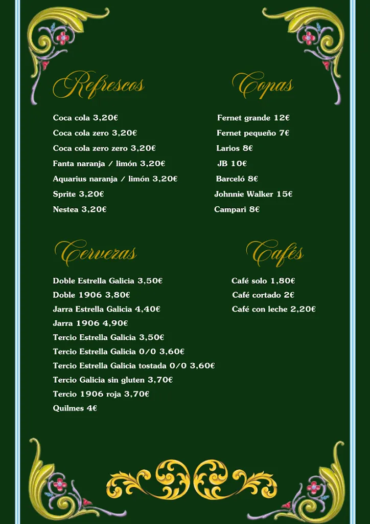 Menu_El Bodegón Argentino_Sobrado_image_1