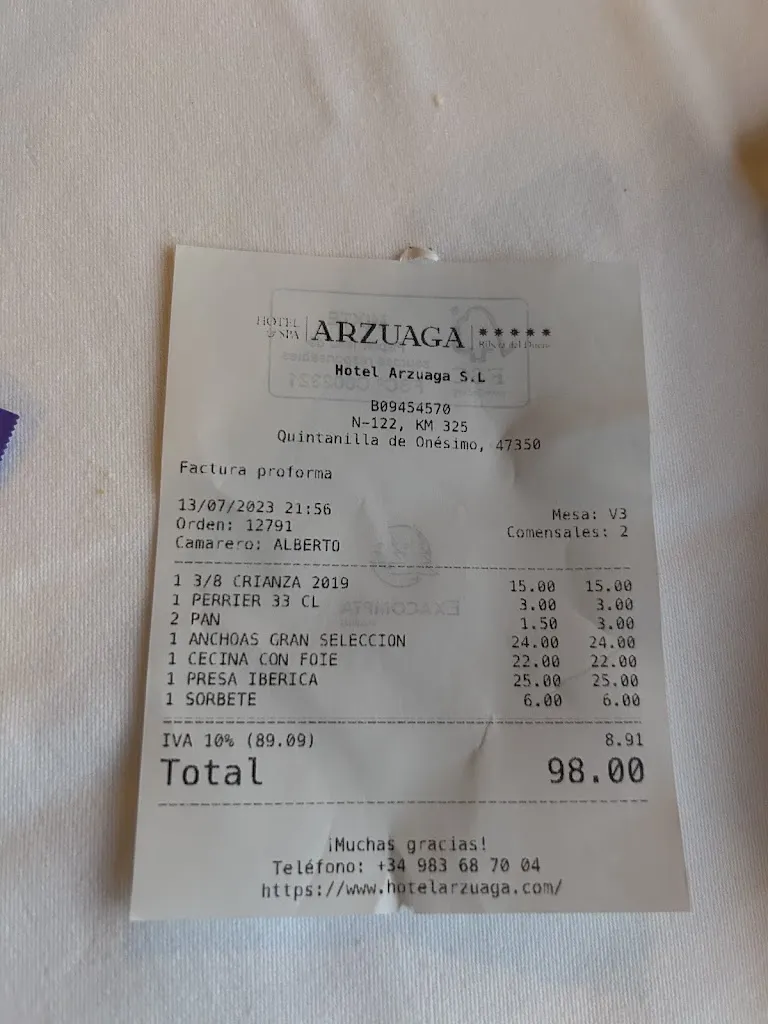 MARTA_Restaurante de Bodegas Arzuaga_Quintanillas Las_recensione