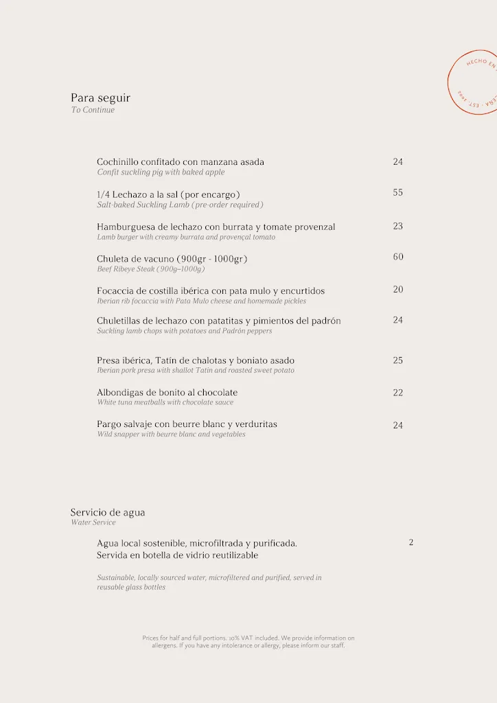 Menu_Fuente Aceña Hotel Boutique & Restaurante_Quintanillas Las_image_2