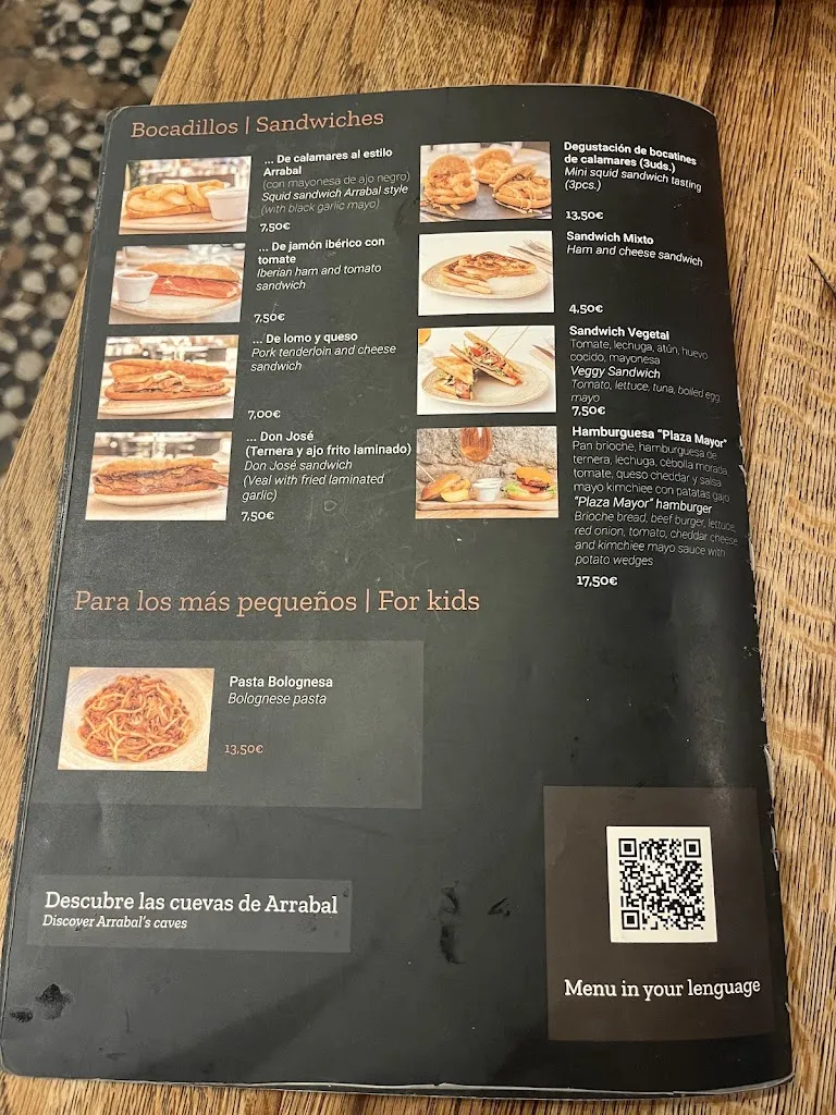 Menu_Arrabal Madrid_Sobrado_image_1