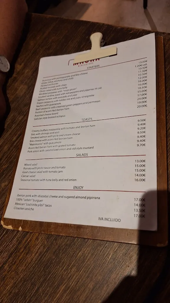 Menu_Maura Wines & Food - Restaurante en el Retiro_Vedra_image_1