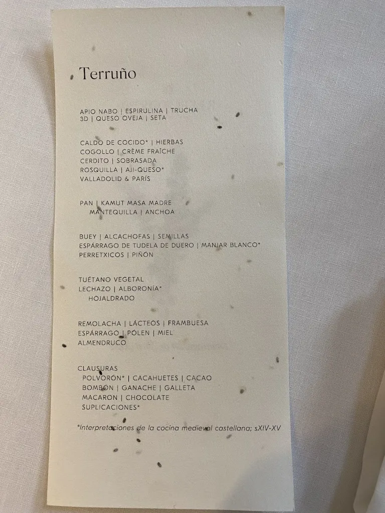 Menu_Restaurante Refectorio - Hotel Abadía Retuerta Le Domaine_Retuerta_image_1