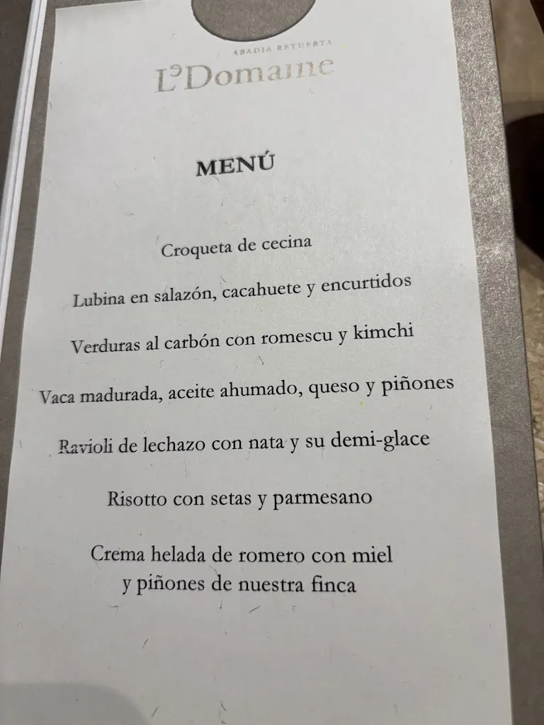 Menu_Restaurante Vinoteca - Abadía Retuerta LeDomaine_Retuerta_image_1