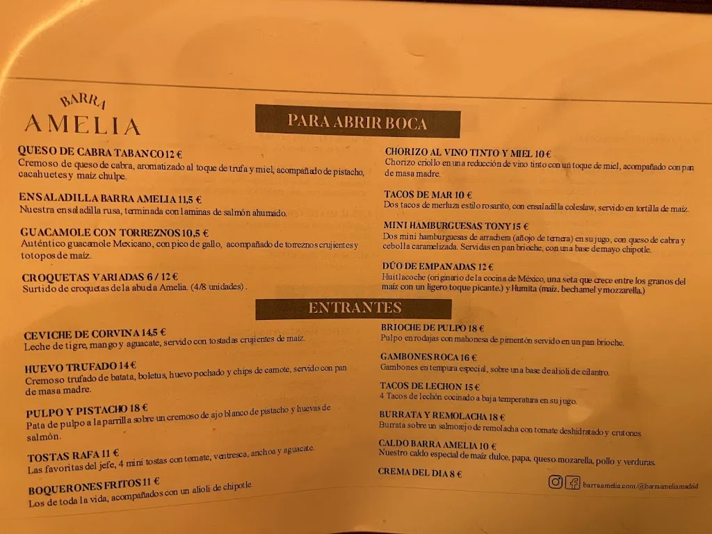 Menu_Barra Amelia_Santa Cecilia_image_1