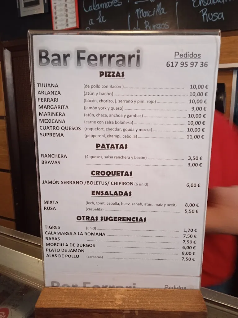 Menu_Ferrari Bar_Salas de los Infantes_image_1