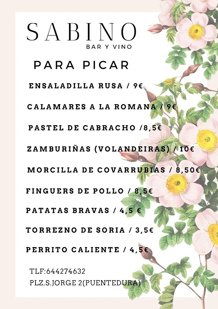 Menu_Casa Sabino_Santibáñez del Val_image_1