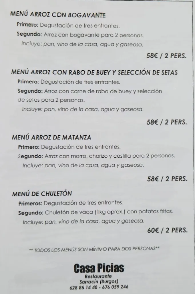 Menu_Restaurante Casa Picias en Sarracín_Sarracín_image_2