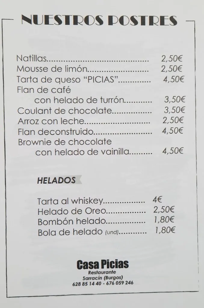 Menu_Restaurante Casa Picias en Sarracín_Sarracín_image_4