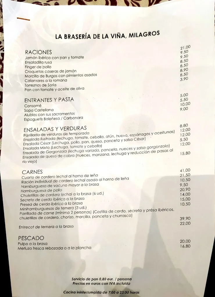 Menu_Bar Restaurante 