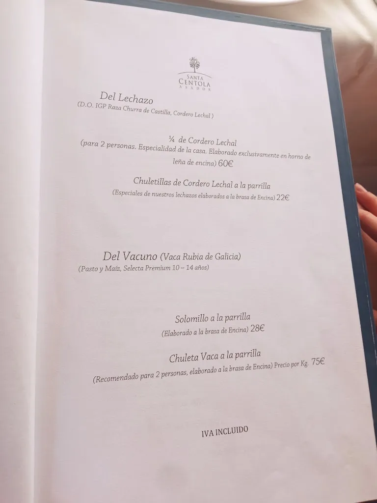 Menü_Asador Santa Centola _Sargentes de la Lora_Bild_3