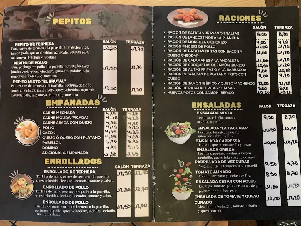 Menu_LA TAGUARA By Guayana Mia S.L_Tobar_immagine_2
