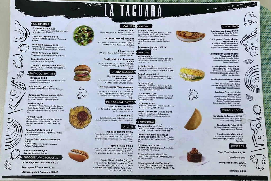 Menu_LA TAGUARA By Guayana Mia S.L_Tobar_immagine_4