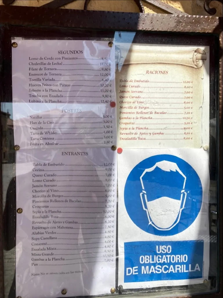 Menu_Restaurante Villa de Silos_Santo Domingo de Silos_immagine_4