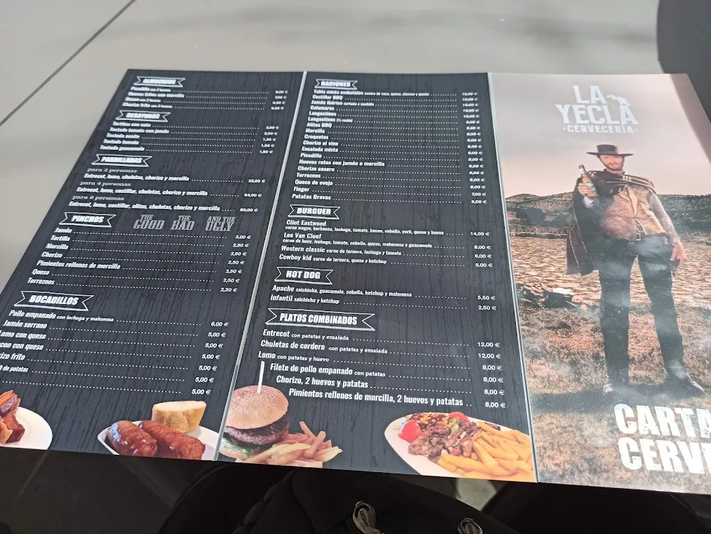 Menu_CERVECERIA LA YECLA_Santo Domingo de Silos_image_2