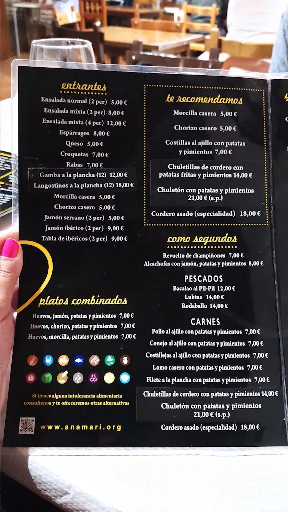 Menu_Bar Restaurante Anamari_Valle de Manzanedo_image_4