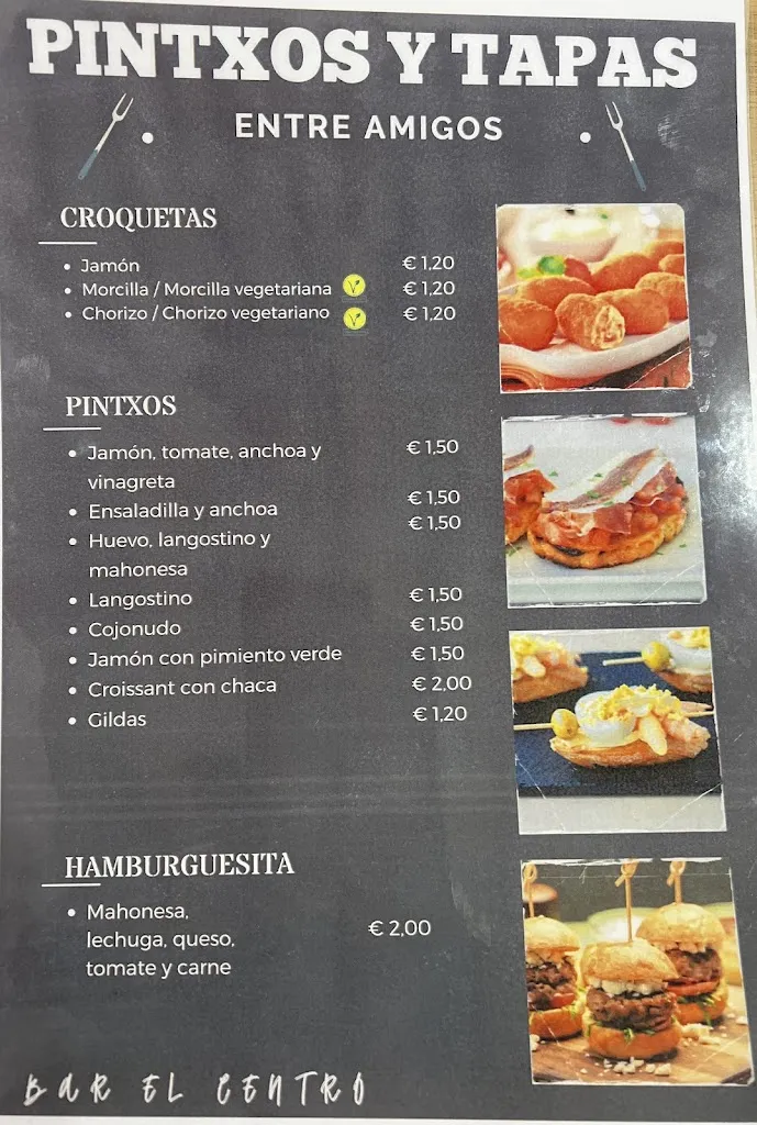Menu_El Centro | Bar - Cafetería_Valle de Sedano_immagine_4