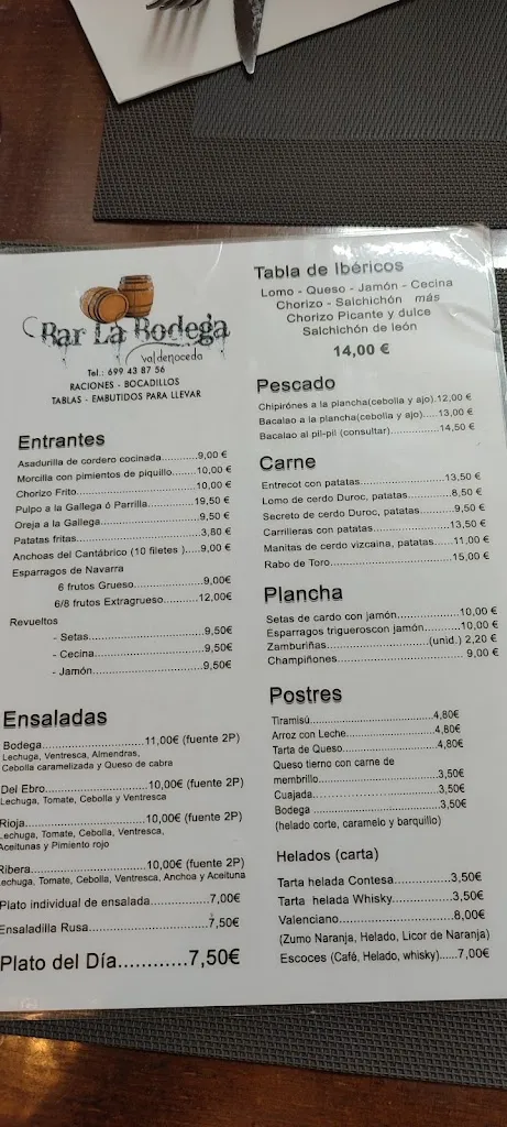 Menu_La Bodega_Valle de Valdebezana_immagine_4
