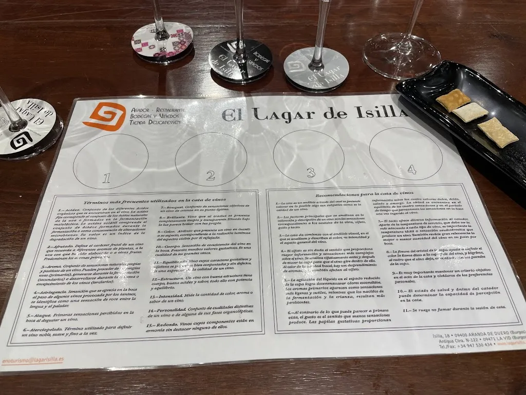 Menu_BODEGAS EL LAGAR DE ISILLA S.A._Vid de Bureba La_image_2