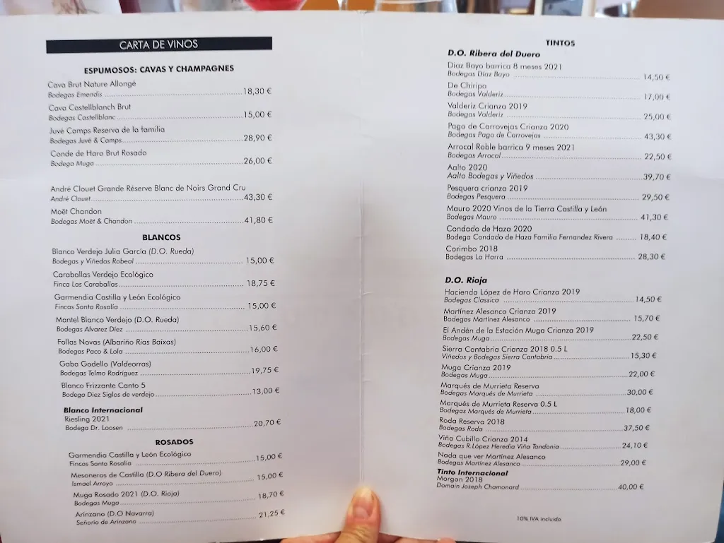 Menu_Restaurante @ Hotel Ciudad de Burgos_Villaquirán de la Puebla_image_2