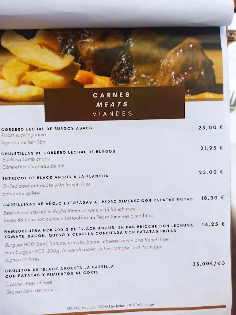 Menu_Restaurante @ Hotel Ciudad de Burgos_Villaquirán de la Puebla_image_3