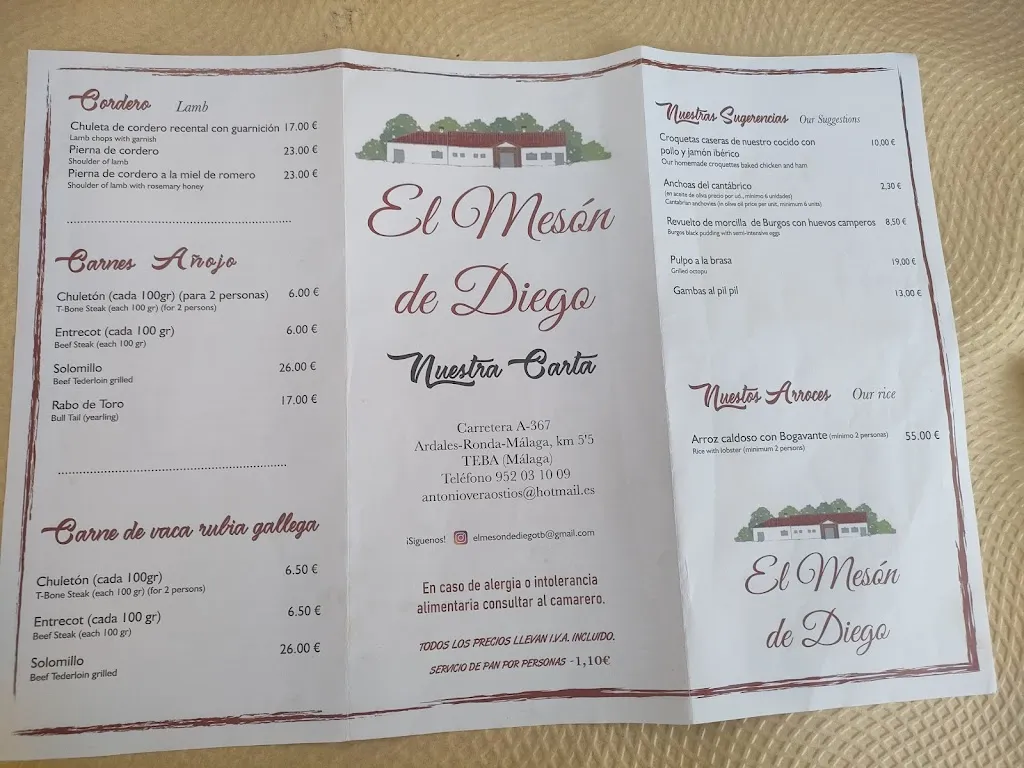 Menu_Mesón De Diego _Villanueva de Teba_image_4