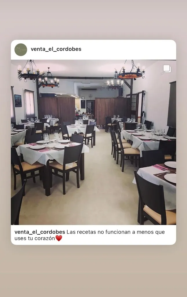 Venta El Cordobés restaurant in Villanueva de Teba