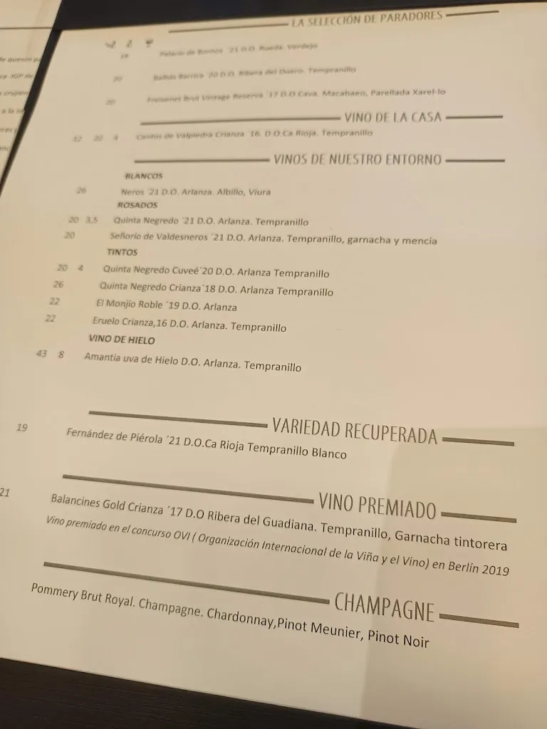 Menu_Restaurante @ Parador de Cervera de Pisuerga_Zarzosa de Río Pisuerga_image_1