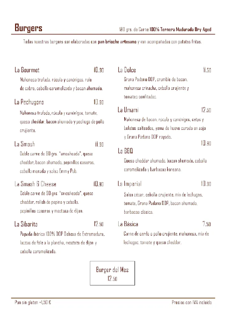 Menu_El Pub Café-Bar_Acehúche_immagine_1