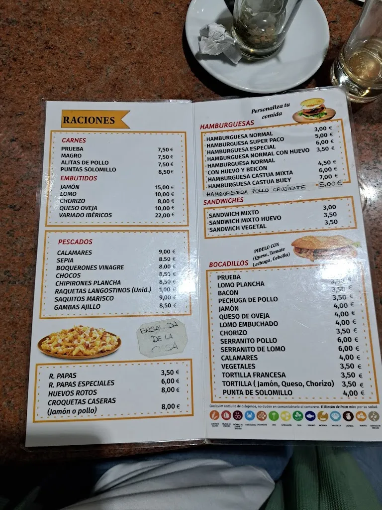 Menu_Restaurante El Rincón de Paco, Alcuéscar_Alcuéscar_image_1