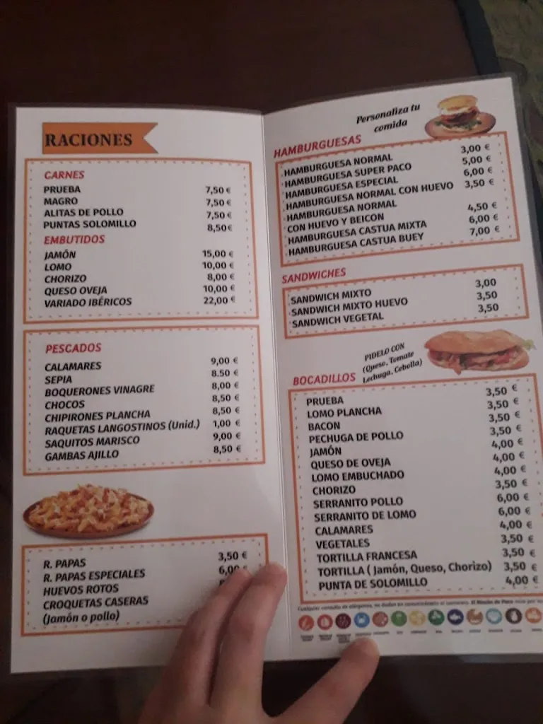 Menu_Restaurante El Rincón de Paco, Alcuéscar_Alcuéscar_image_2