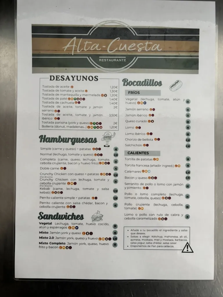 Menu_Restaurante Alta Cuesta_Alcuéscar_immagine_1