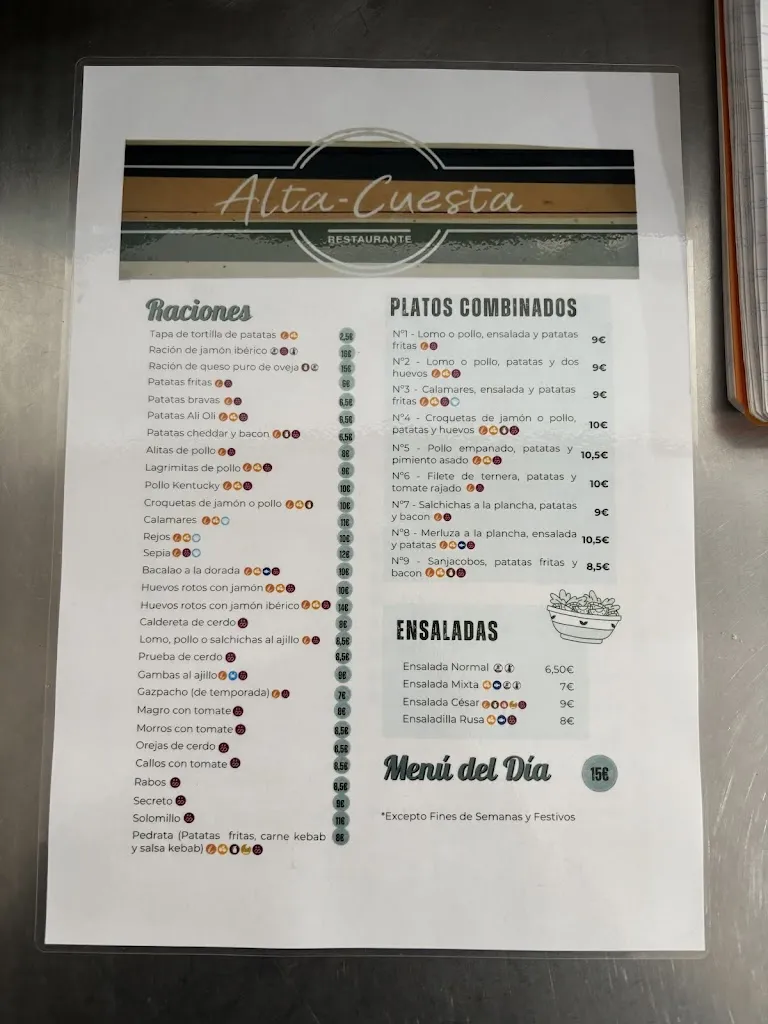 Menu_Restaurante Alta Cuesta_Alcuéscar_immagine_2