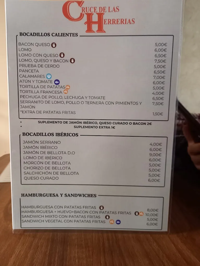 Menu_Restaurante Cruce de Las Herrerías_Alcuéscar_image_1