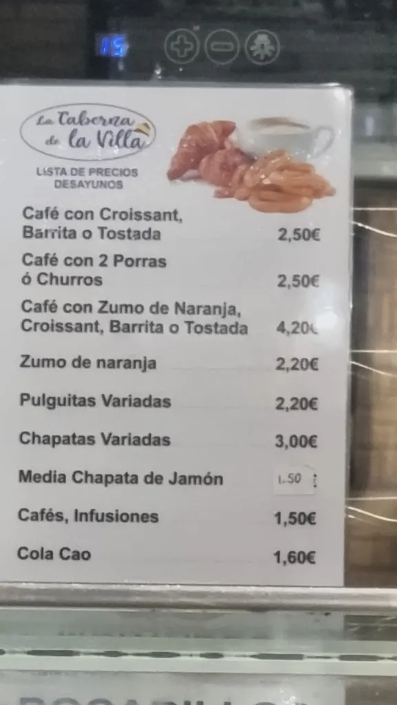 Menu_LA TABERNA DE LA VILLA_Villaverde del Monte_image_1