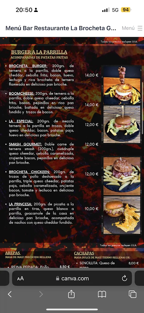 Menu_La Brocheta Gourmet_Villaverde del Monte_image_2