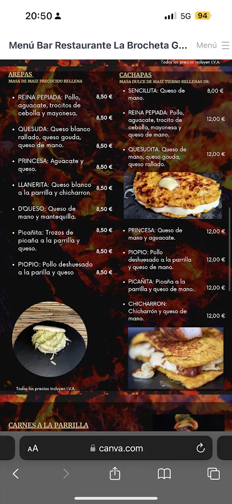 Menu_La Brocheta Gourmet_Villaverde del Monte_image_3
