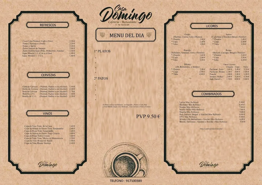 Menu_Restaurante Casa Domingo_Villaverde del Monte_image_2