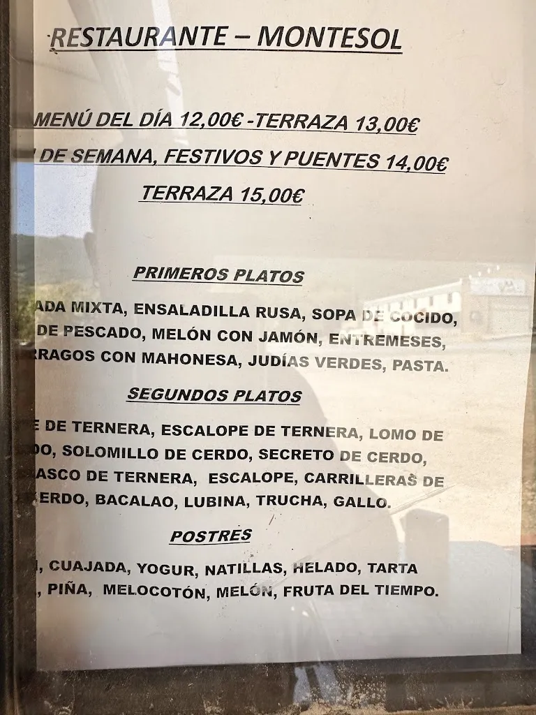 Menu_Hostal Restaurante Montesol_Aldeanueva del Camino_image_1