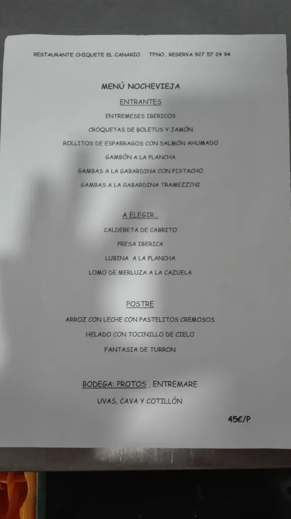 Menu_Chiquete El Canario_Aldeanueva de la Vera_image_4