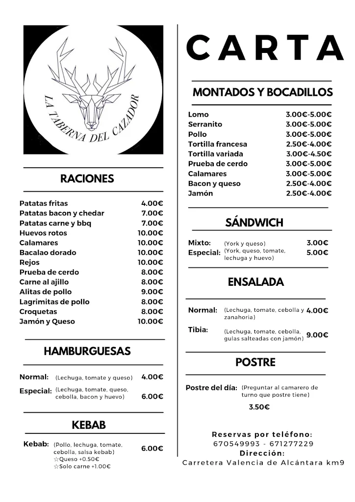 Menu_La Taberna del Cazador_Aliseda_image_1