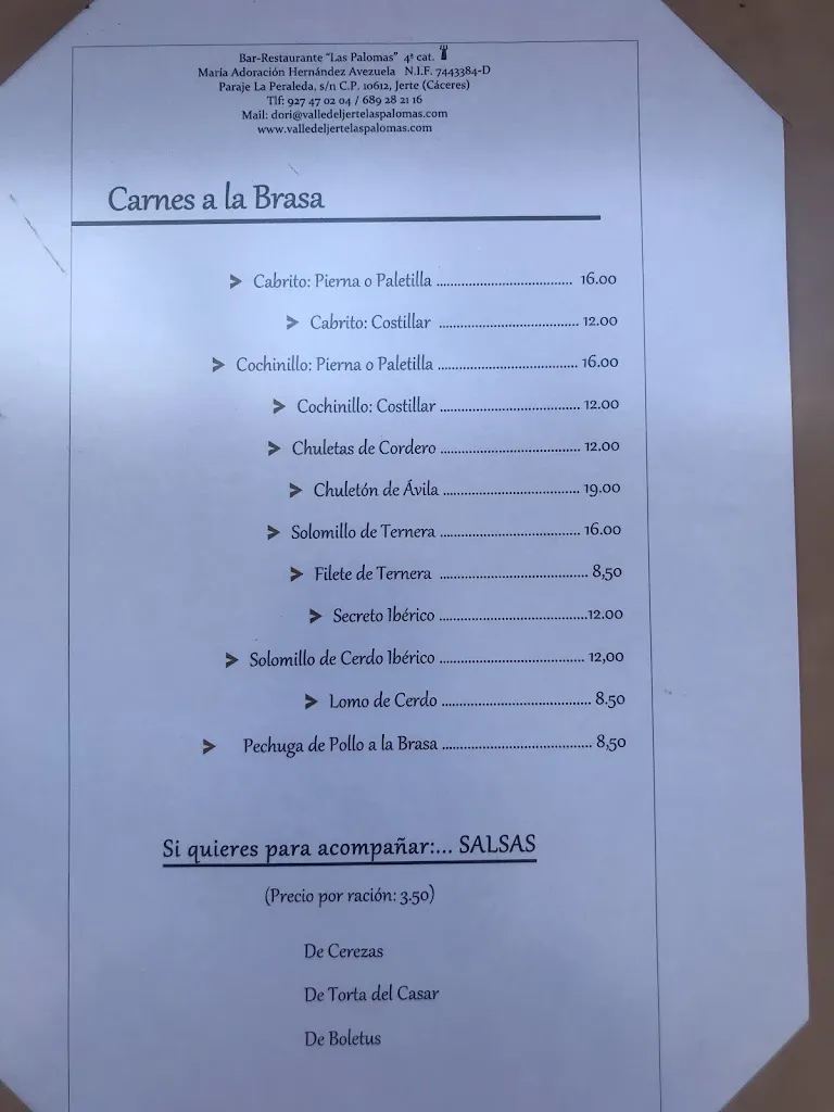 Menu_Restaurante las Palomas_Aldehuela de Jerte_image_1