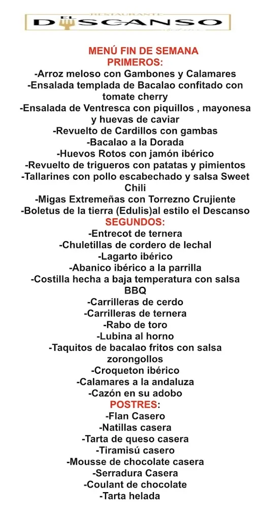 Menu_El Descanso_Almoharín_immagine_3